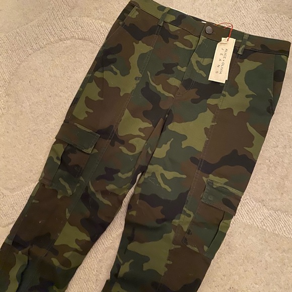 Alice + Olivia Pants - Keith Slim Camo Cargo Pant